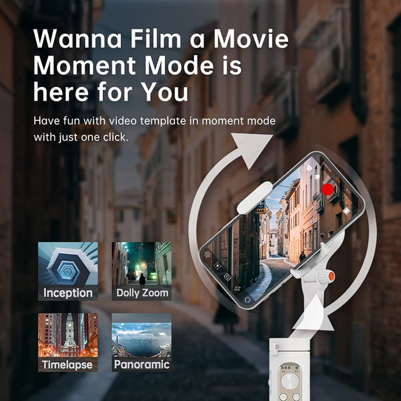 Hohem iSteady X2 3-Axis Gimbal Stabilizer for Smartphone,w/ Remote Control Foldable Phone Gimbal for iPhone 13 pro max/Samsung