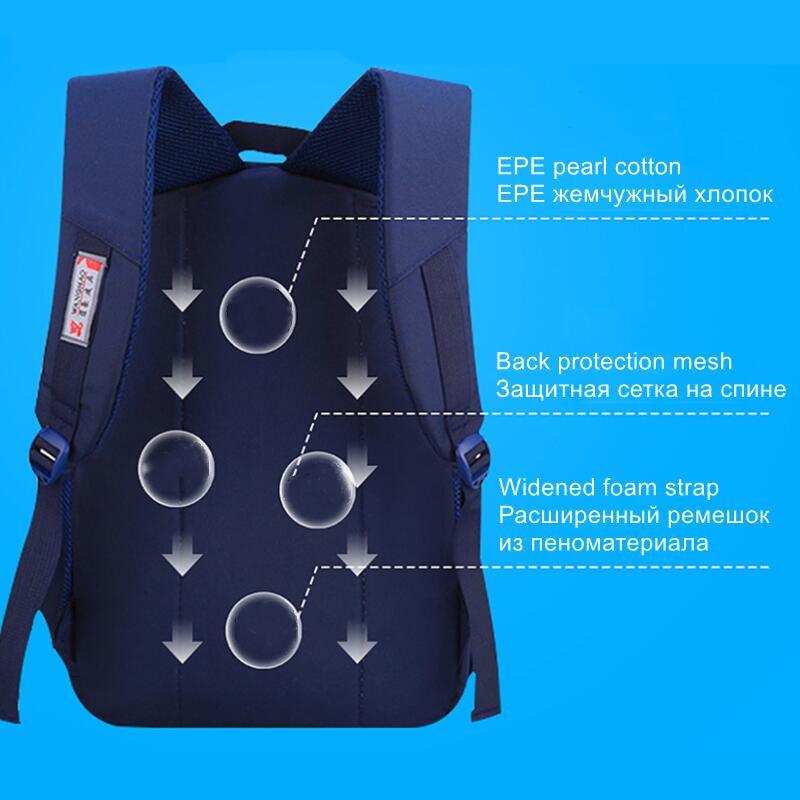 Neue Schultasche geeignet für 1m-1.6m Kinder Orthopädischer Schulrucksack Schultaschen für Jungen wasserdichte Rucksäcke Kindertasche