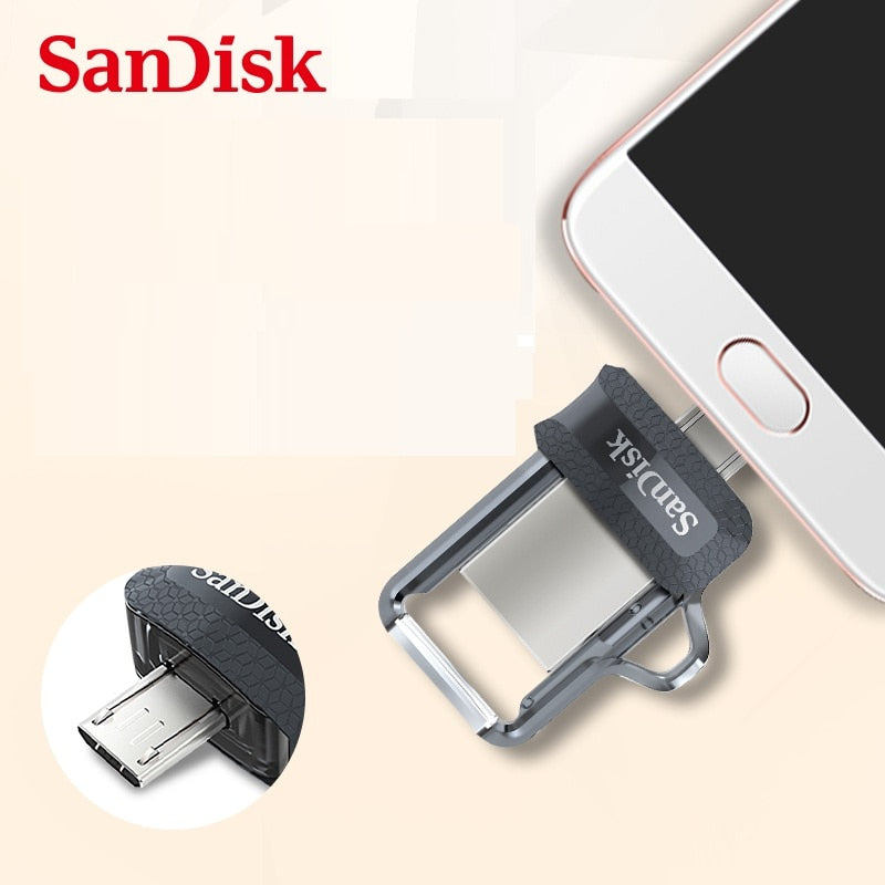 Sandisk PenDrive usb3.0Extreme high speed 150M/S Dual OTG USB Flash Drive 64GB 128GB 32GB 16GB Pen Drive USB3.0 PenDrive Genuine