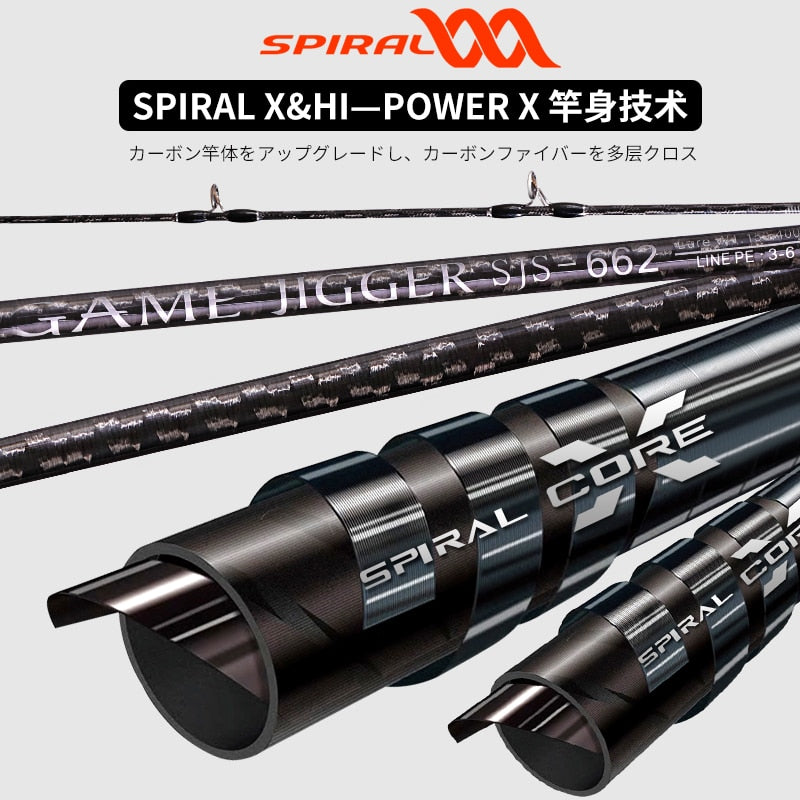 Japan Full Fuji Parts MADMOUSE Slow Jigging Rod 1.98M PE 3-6 Lure 150-400G 20kgs Spinning/Casting Boat Rod Ocean Angelrute