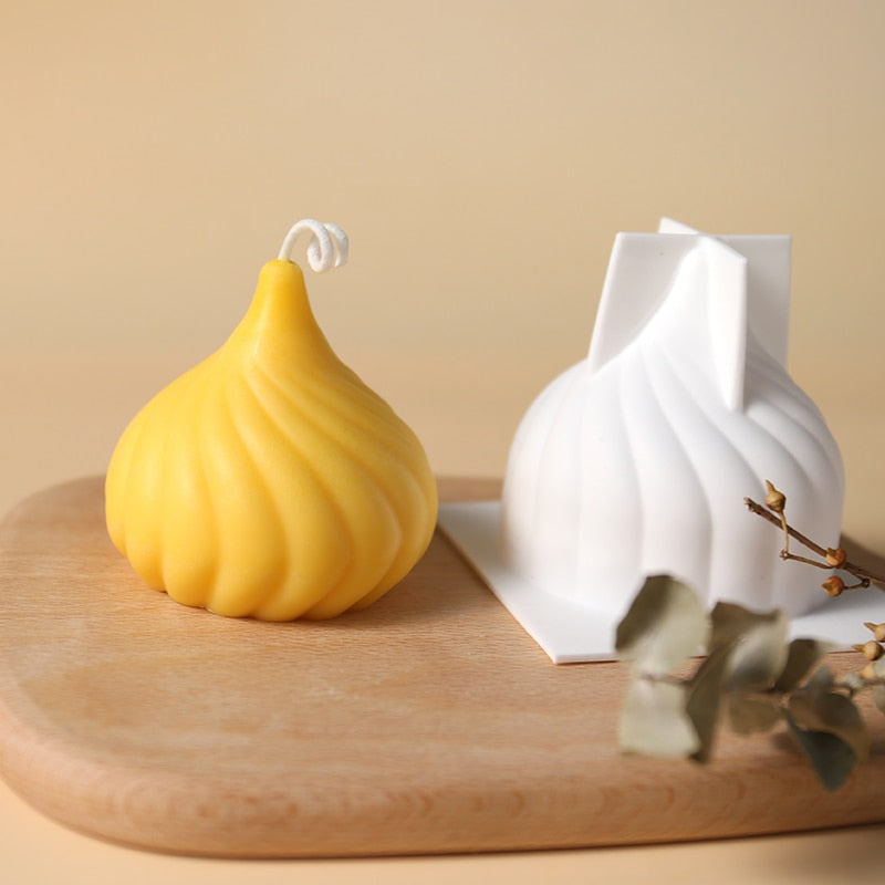 Molde de vela 3D, moldes de silicona para manualidades hechas a mano, velas perfumadas de cera de soja, molde de yeso para aromaterapia