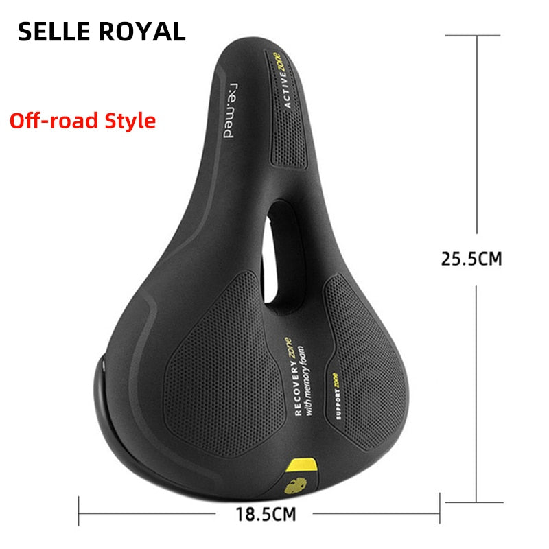 SELLE ROYAL MTB Bike Bicycle Saddle Rail Hollow Breathable Absorption Rainproof Soft Memory Sponge Bike Cycling Seat Saddle