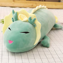 80 cm-120 cm Netter Langer Drache Plüschtier Weiche Cartoon Tier Drei Farben Dinosaurier Gefüllte Puppe Schlafkissen Kissen Beste Geschenke