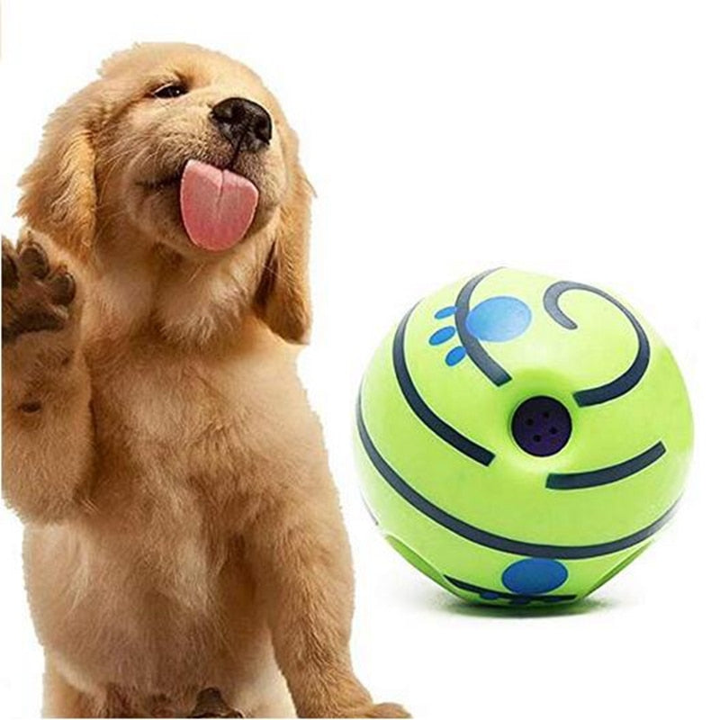 15 cm Wobble Wag Giggle Ball Juguete interactivo para perros Mascota Cachorro Juguetes para masticar Sonidos divertidos Perro Juego de pelota Entrenamiento Deporte Juguetes para mascotas