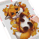 HUACAN Diamond Painting Fox Full Square Round Drill Needlework Art Diamond Embroidery Animal Diamond Mosaic Home Decoration
