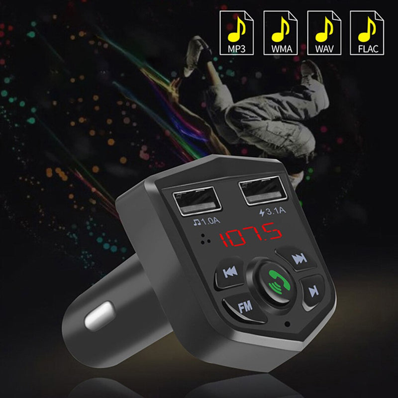 VR Roboter Bluetooth FM Transmitter Modulator Drahtlose Freisprecheinrichtung 5V 3.1A Dual USB Ladegerät Adapter Audio Auto MP3 Player