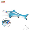 Oenux Large Size Sea Life Animals Soft Great White Shark Big Shark Action Figures Model Lifelike Educational Toys For Kids Gift