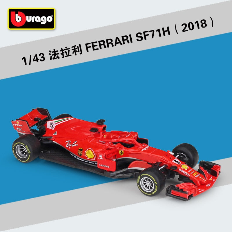 Bburago 1:43 mercedes-benz Team Lewis Hamilton W10-44 SF90 RB F1 Racing fórmula coche simulación estática Diecast aleación modelo coche