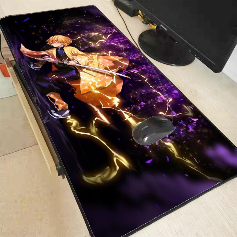 XGZ Anime  Demon Slayer Kimetsu No Yaiba Gaming  Large Mouse Pad  Computer Mousepad  XXL Lock Edge  Mause Pad Keyboard Desk Mat