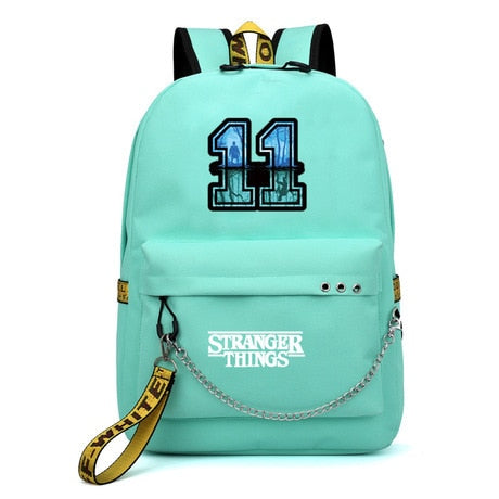 New Stranger Things backpack HELLFIRE Multifunction USB Charging Travel Canvas Student Backpack For Teens Boys Girls School Bag