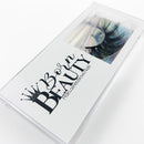 Caja de pestañas de visón 3d al por mayor, caja de pestañas, paquete de cajas de pestañas, embalaje de logotipo personalizado, cajas de pestañas personalizadas transparentes deslizantes de plástico