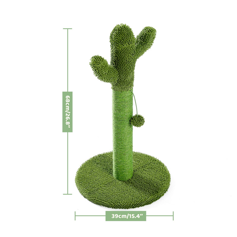 Casa de árbol de gato estilo Cactus de 2 tamaños, postes de escalada para gatos, gatitos, divertido juguete de salto, casa de gatos, rascador gato