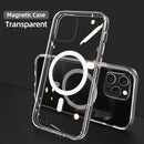 Joyroom Transparent Phone Case For iPhone 12 Pro Max 12 Mini Case Magnectic Back PC Cover Support For iPhone Wireless Charging