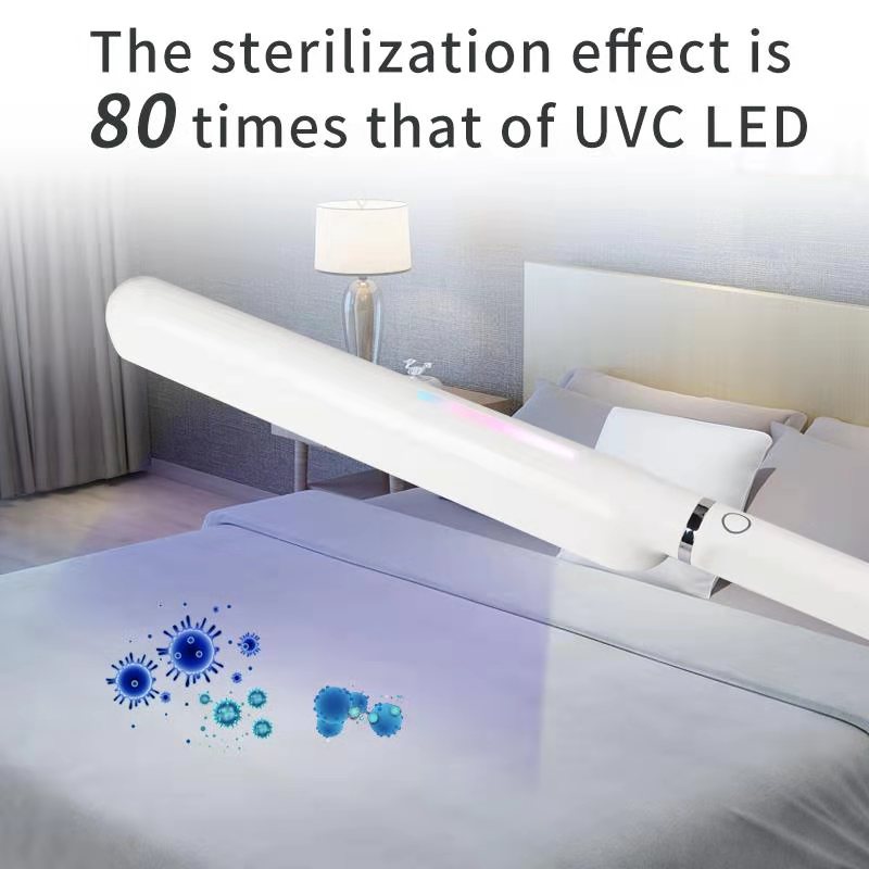 UV Light Sanitizer Portable Disinfection Lamp UV-C Sterilizer Wand UVSW-10