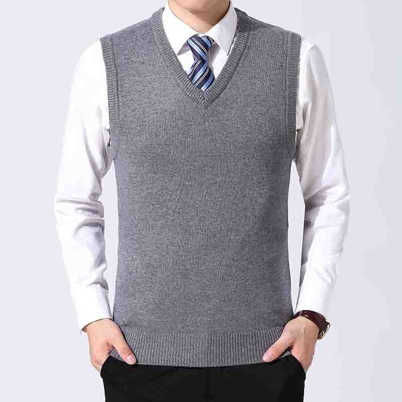 2022 High Quality New Autum Winter Fashion Brand Knit Sleeveless Vest Pullover Mens Casual Sweaters Designer Woolen Mans Clothes