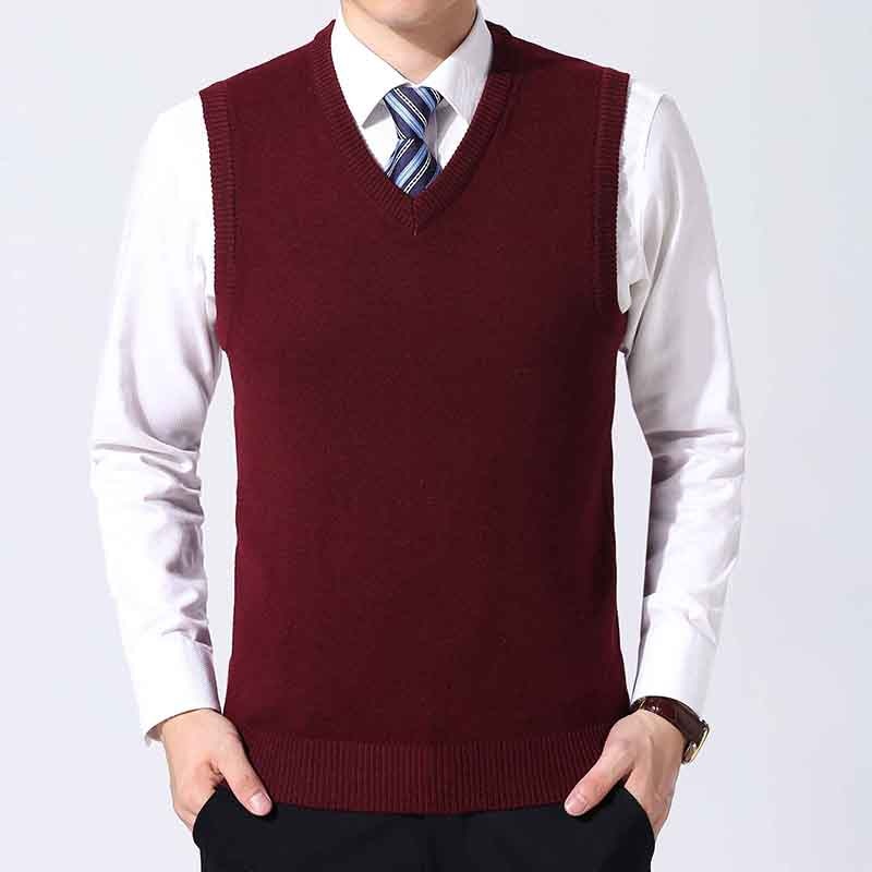 2022 High Quality New Autum Winter Fashion Brand Knit Sleeveless Vest Pullover Mens Casual Sweaters Designer Woolen Mans Clothes