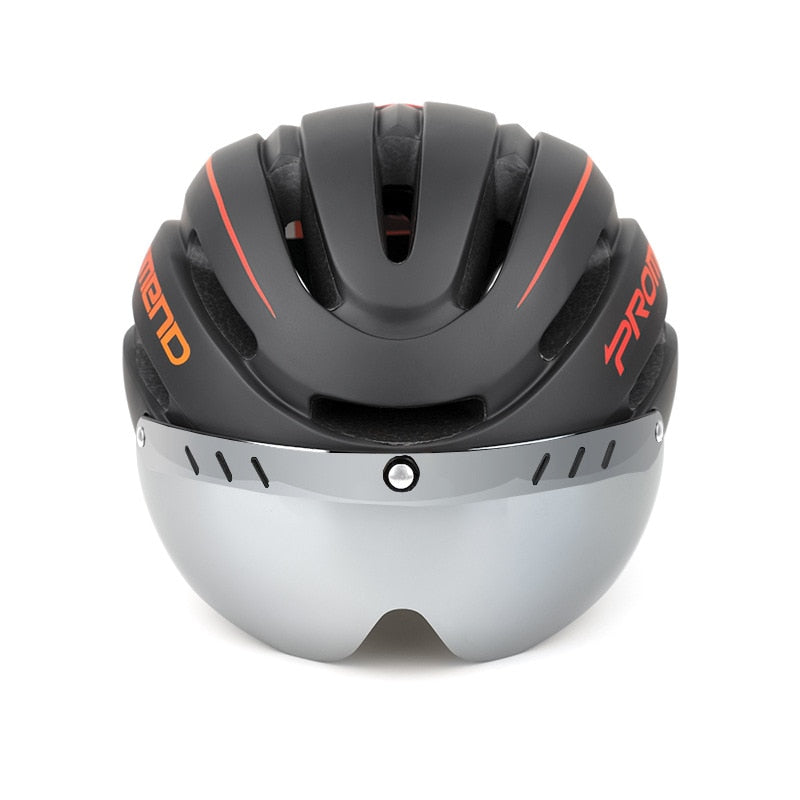 Casco de ciclismo de carreras para hombres y mujeres con gafas y luz trasera ultraligero MTB casco de bicicleta de carretera al aire libre casco de bicicleta de montaña