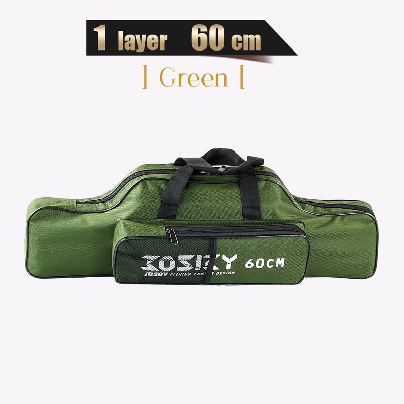 Fishing Rod Storage Bag  Oxford Cloth Multifunctional  1/2/3 Layer Black / Green