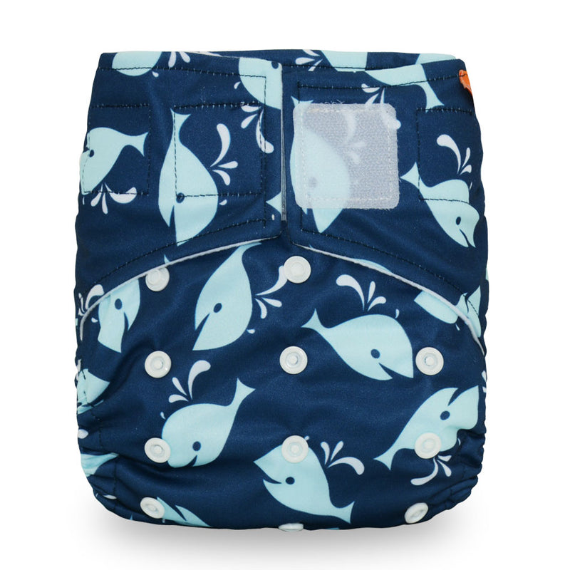 Miababy Hook&Loop OS Pocket Cloth Diaper,with one pockets,waterproof and breathable,for 3-15 kg baby