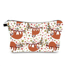 FUDEAM Polyester Unicorn Sloth Print Pattern Women Travel Storage Bag Toiletries Organize Cute Cosmetic Bag Portable Make Up Bag