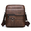JEEP BULUO, bolso de cuero para hombre, bolsos de hombro tipo bandolera para hombre, bolso de mensajero de negocios para iPad de cuero dividido de vaca, envío directo