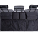 Organizador de maletero de coche, bolsa de almacenamiento ajustable para asiento trasero, red de alta capacidad, multiusos, organizadores universales para respaldo de asiento de automóvil Oxford