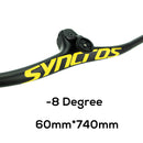 SYNCROS Carbon Fiber Mountain Mountain Integrated MTB Manillar FRASER IC SL -8 -17 -25 Tres especificaciones con tornillos de titanio