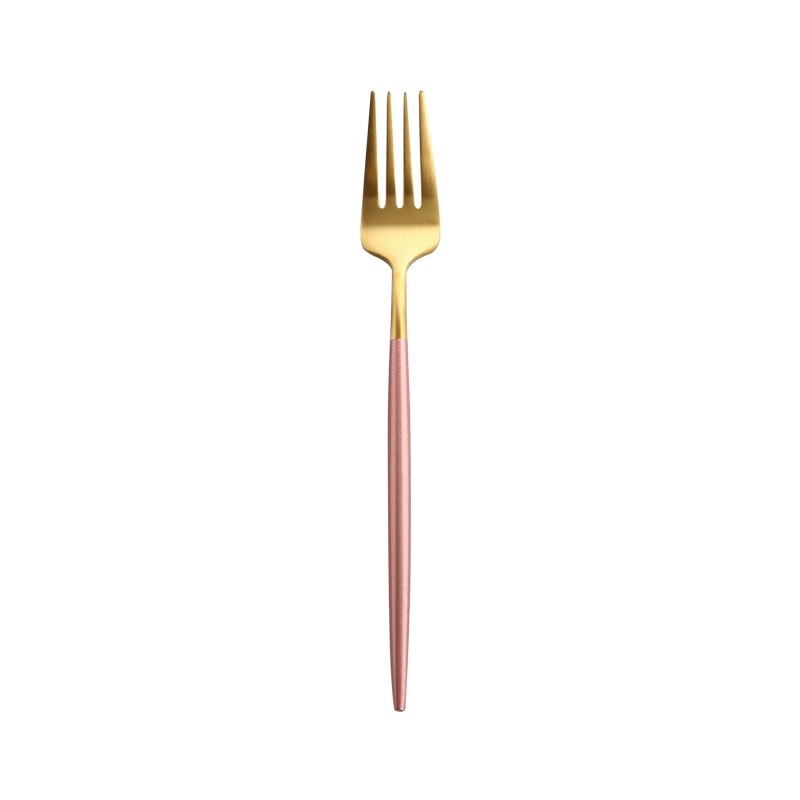 Vajilla occidental de oro rosa, cuchillo para carne, tenedor, cuchara de café, cucharadita, juego de cubiertos de acero inoxidable, juego de vajilla para la cena del hogar