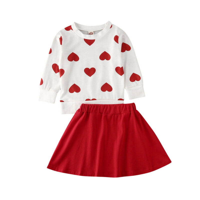 New Toddler Kids Baby Girl Valentine &