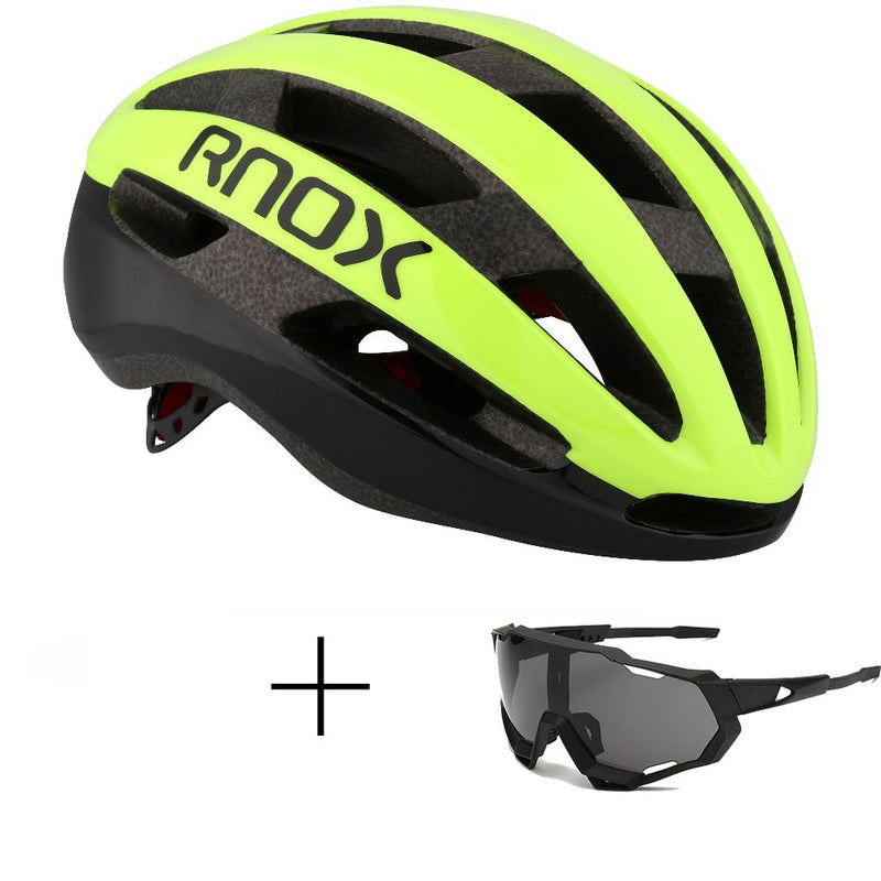 Rnox Aero bicicleta de seguridad ultraligero Casco de bicicleta de carretera rojo MTB Ciclismo Ciudad Casco al aire libre montaña deportes gorra Casco Ciclismo