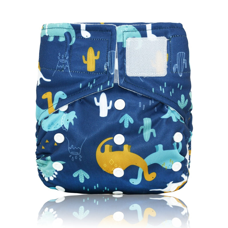 Miababy Hook&Loop OS Pocket Cloth Diaper,with one pockets,waterproof and breathable,for 3-15 kg baby