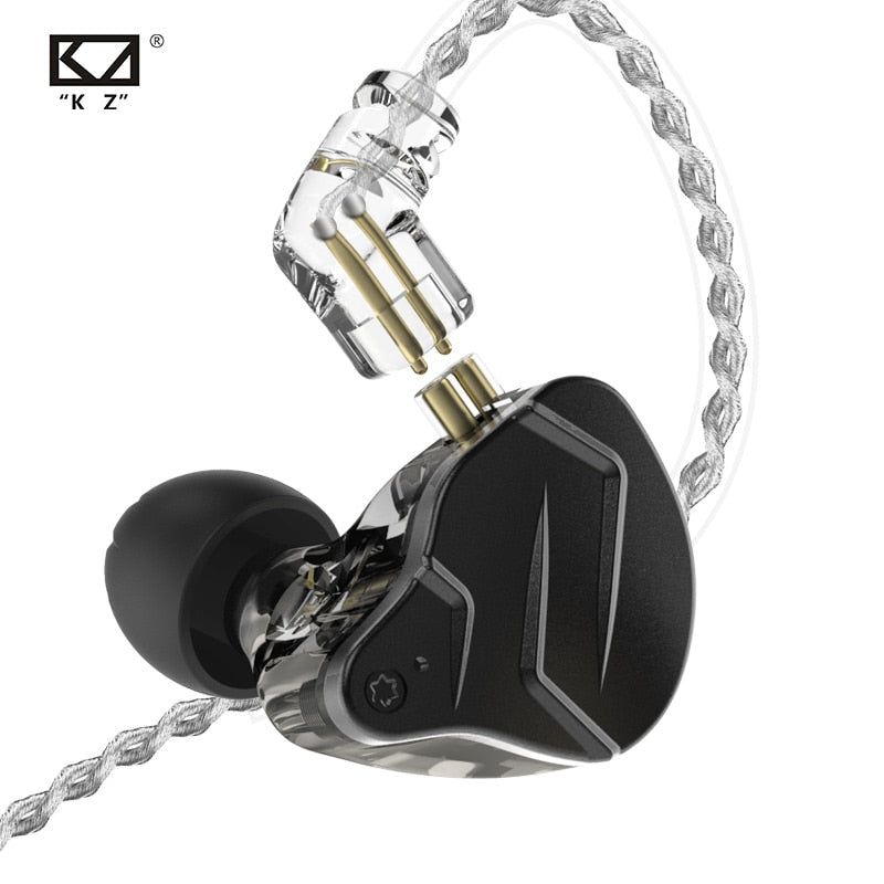 KZ ZSN Pro X In-Ear-Kopfhörer Hybrid-Technologie 1BA + 1DD HIFI-Bass-Metall-Ohrhörer Sport-Headset-Monitor mit Geräuschunterdrückung