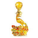 Botella de Perfume vacía árabe antigua, botella de Metal de cristal antiguo, gotero, decoración del hogar, regalo de fiesta para mujer