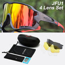 ACEXPNM Polarized Mountain Bike Cycling Glasses Outdoor Sports Cycling Goggles UV400 4 Lens Cycling Eyewear Men Women Sunglasses