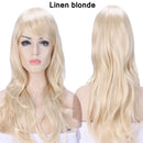 S-noilite Synthetic 28colors 22inch Loose Wave Wigs Halloween Cosplay Wig Blue Red Pink Grey Purple Hair Wig Cosplay for party