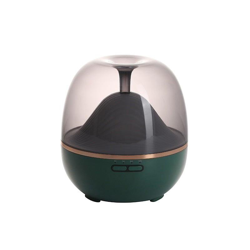600ML Mountain Looming Aroma Diffuser Essential Oil Aromatherapy Ultrasonic Mist Maker With Warm LED Lamp Humidificador