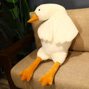 50-190cm Giant Duck Plush Toys Fluffy Sleep Pillow Cute Animal Stuffed Swan Goose Soft Dolls Floor Mat Kids Girls Birthday Gift