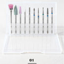 10Pcs/box Quality Nail Drill Bits Electric Cuticle Clean Rotary For Manicure Pedicure Tungsten alloy Grinding Head Sander Tool