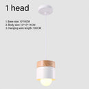 Nordic Minimalist E27 LED chandelier modern home decor wood indoor lighting bedroom living room study hanging lamp pendant light