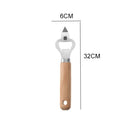 Kitchen Gadgets Wooden Handle Small Kitchenware Stainless Steel  Opener Baking Pizza Skin-Peeler Cheese Knife  Kitchenware Set