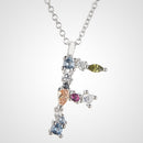 ANDYWEN 925 Sterling Silver 26 Letters Gold Initial  A B Pendant Necklace Thin Long Chain Adjustable Mini P G CZ Jewelry