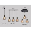 Nordic Loft Retro Iron Cage Hanging Light Modern Light Fixture American barn Industrial Vintage Kitchen Pendant Lamps Chandelier