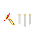 LMDZ, 12/24 Uds., aguja ciega, aguja para ancianos, agujas con orificio lateral, apertura lateral trasera, agujas de coser a mano de acero inoxidable, enhebrado