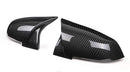 2 pieces Rearview Mirror Cover Cap Carbon Black for BMW Series 1 2 3 4 X M 220i 328i 420i F20 F21 F22 F23 F30 F32 F33 F36 X1