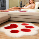 Bonito patrón de pata de gato, alfombra de felpa suave, sofá para el hogar, mesa de café, alfombrilla para el suelo, dormitorio, cabecera, carpa decorativa, regalos de navidad