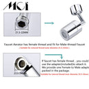 2 Modes 720 Degree Rotating Faucet Spray Head Filter Adapter Water Saving Tap Universal Splash Aerator Bathroom Kitchen Tools