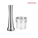 ICAfilas Wiederverwendbares Illy Kaffeefilter-Tamper-Set aus Edelstahl, nachfüllbare Kapseln, Pod-Tamper für Illy X9 X8 X7.1 Y5 Y3 Y1.1
