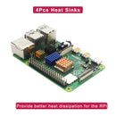Raspberry Pi 4 8GB 4GB 2GB Kit + Power Adapter + ABS Case + 32G 64G 128G Card + Reader + Heat Sink for Raspberry Pi 4 Model B