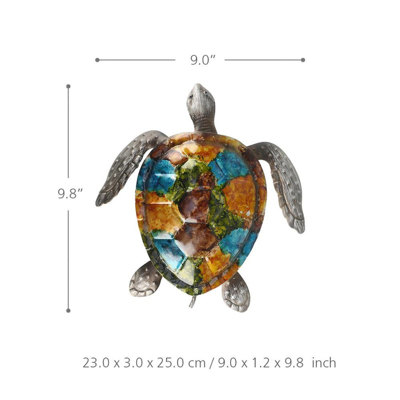 Colorful Turtle Wall Decor Coast Ocean Sea Wall Art Iron Animal Wall Decor Home Bedroom Decoration animal head wall decoration