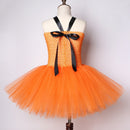 Vestido tutú de zorro naranja para niñas, disfraz de Animal para niños, vestidos de cumpleaños de dibujos animados para niños, Disfraces de Halloween para niñas